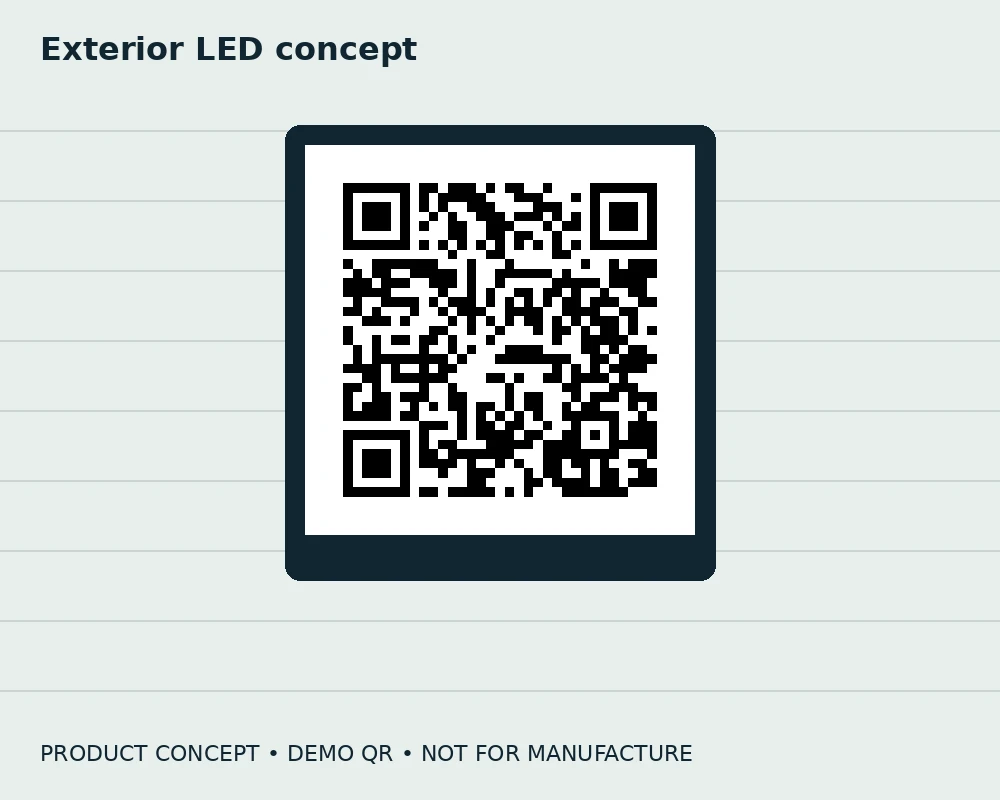 Exterior QR lightbox concept